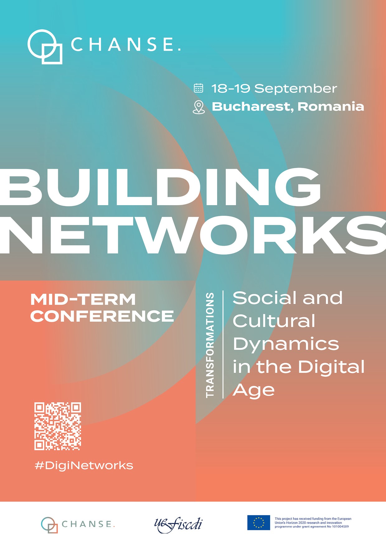 Poster of the CHANSE mid-term conference Building Networks